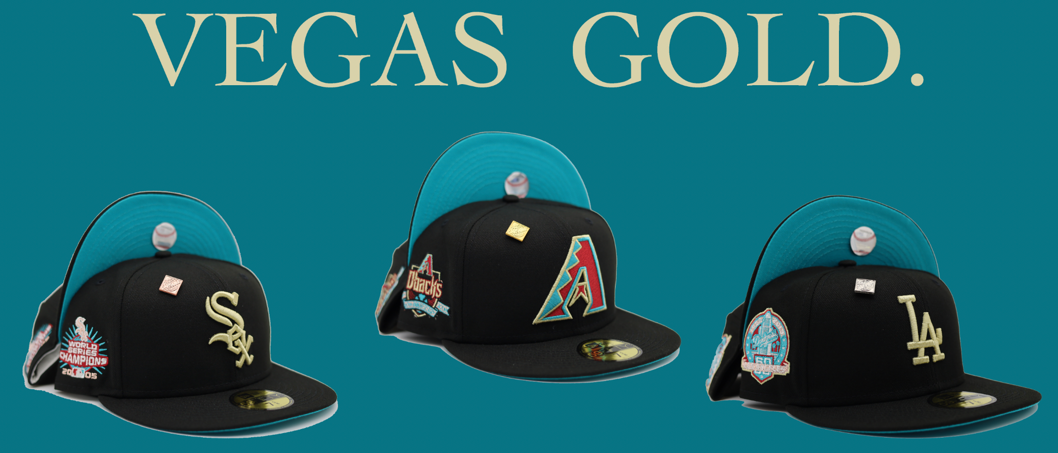 New Era Los Angeles Dodgers Vegas Gold Collection 60th Anniversary