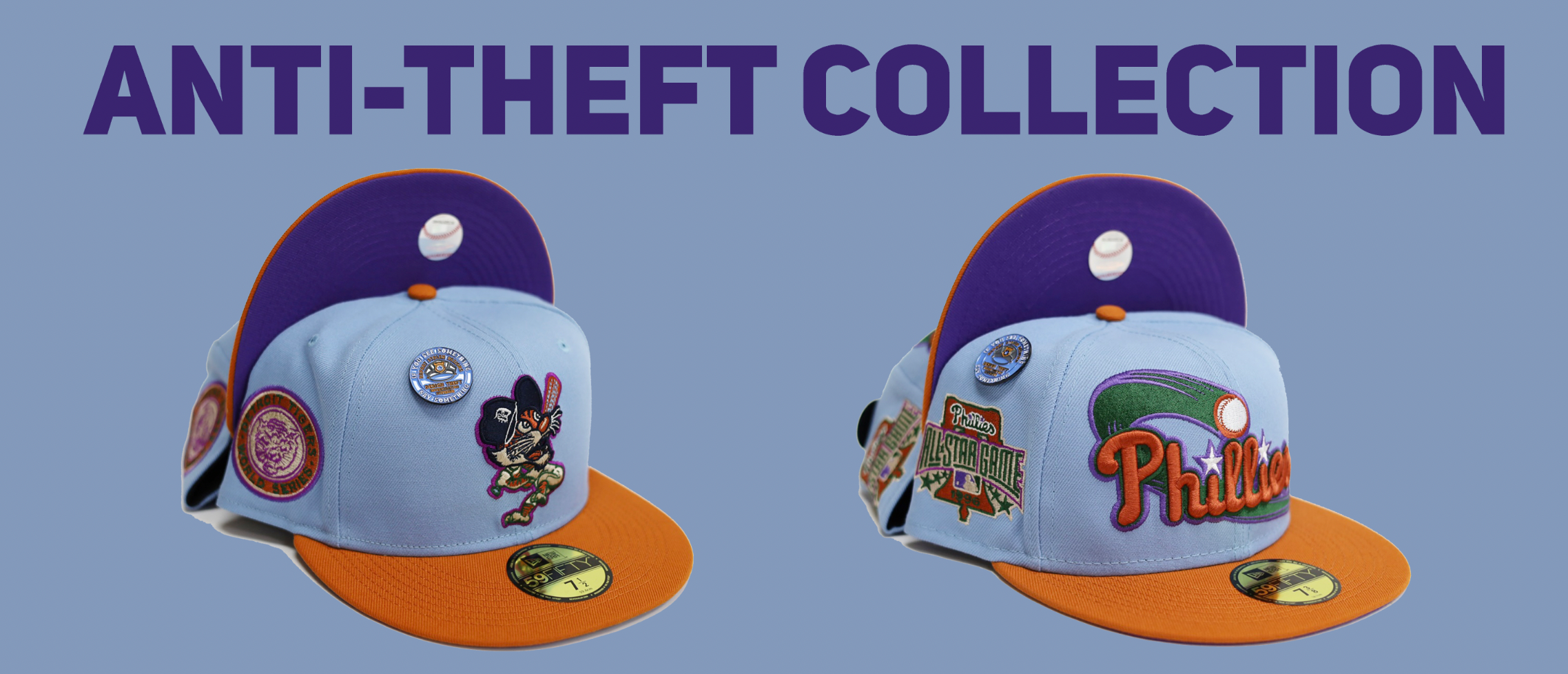 New Era Philadelphia Phillies Capsule Anti-Theft Collection 1996 All Star  Game 59Fifty Fitted Hat Blue/Purple - US