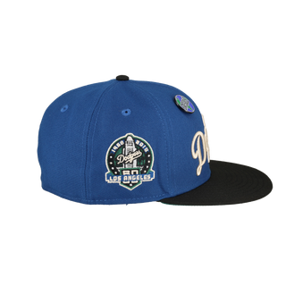 Los Angeles Dodgers Globe Collection 60th Anniversary Patch Fitted Hat