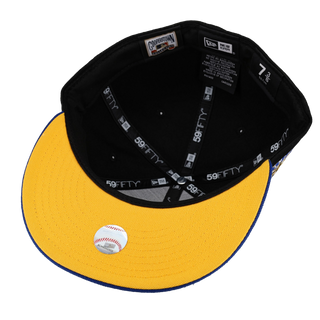 Seattle Mariners Script compass Logo Black New Era 59Fifty Fitted Hat