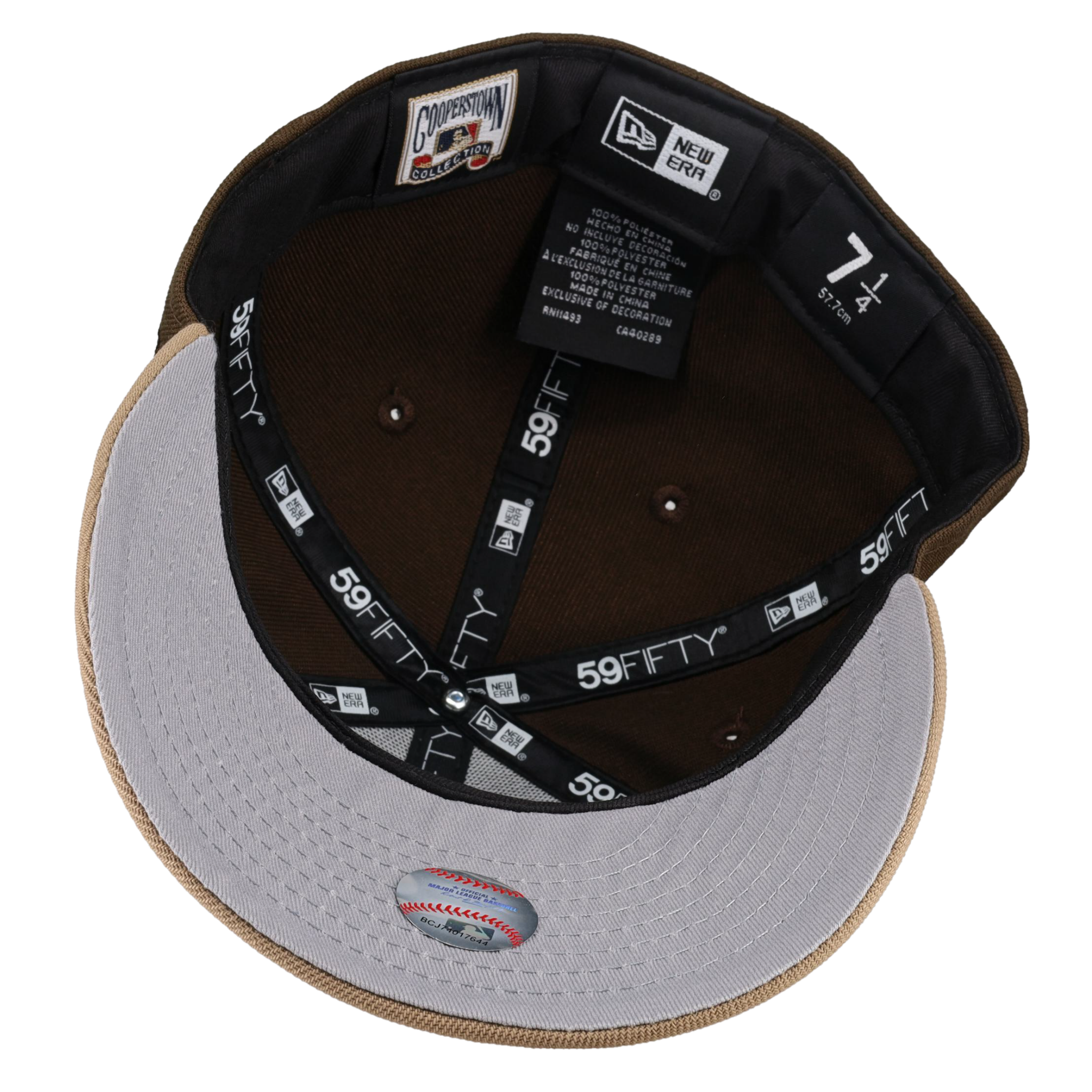 Houston Astros Spider Web 45 Years Walnut/Khaki Fitted Hat