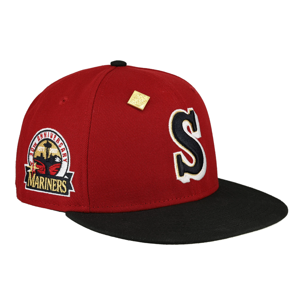 Seattle Mariners 30th Anniversary Patch 59fifty Fitted Hat CapsuleHats