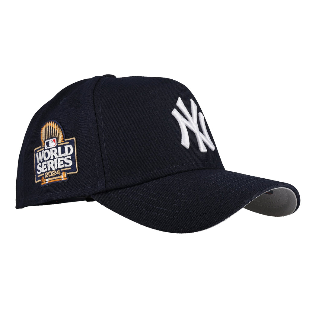 New York Yankees 2024 World Series 9Forty A Frame Snapback Hat (Grey B