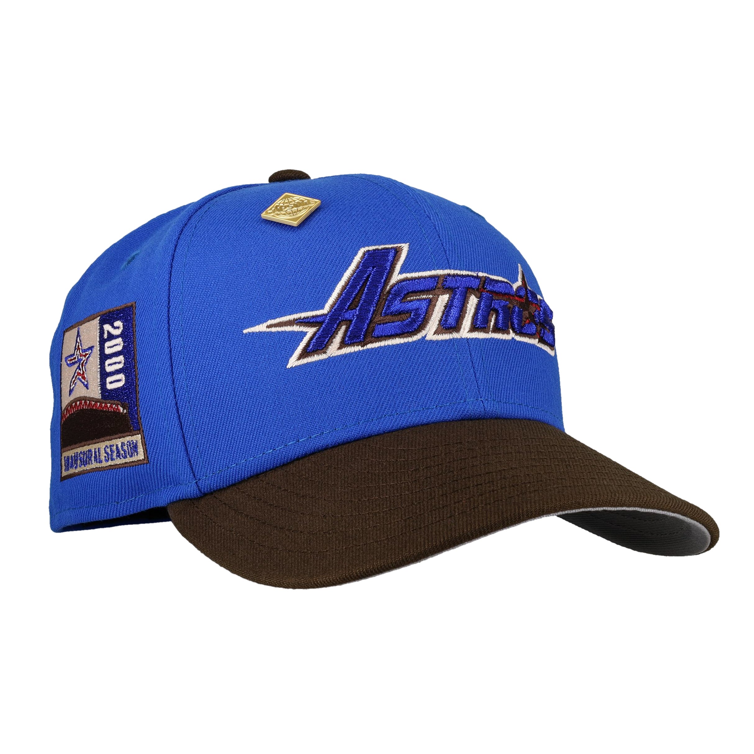 Houston Astros Blue Nitro Reimagined 2000 Inaugural Fitted Hat