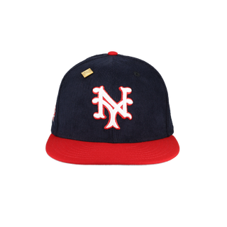 New York Giants Act Accordingly Collection 1942 All Star Game Patch Fitted Hat (This Red Brim is Polyester Not Corduroy)