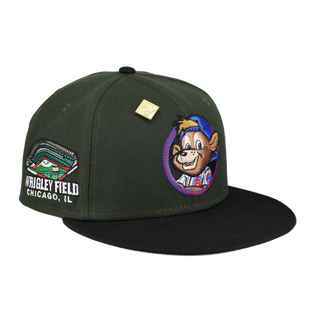 Chicago Cubs Clark The Bear Logo Seaweed Green 59Ffity Fitted Hat
