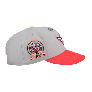 Anaheim Angels 50th Anniversary Patch Grey 59Fifty Fitted Hat