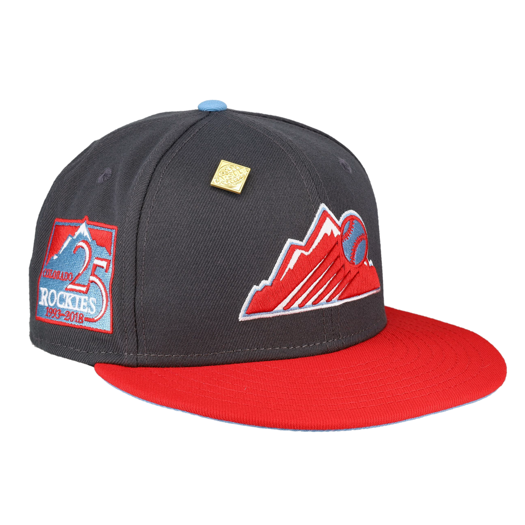 Colorado Rockies 25th Anniversary Patch New Era 59Fifty Fitted Hat CapsuleHats