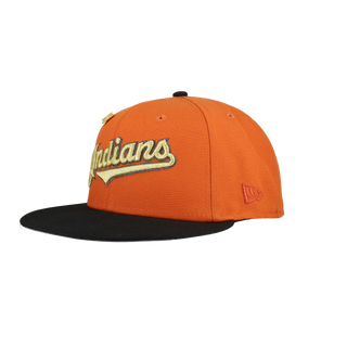 Cleveland Indians Orange Inaugural Season Patch 59Ffity Fitted Hat