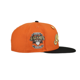 Cleveland Indians Orange Inaugural Season Patch 59Ffity Fitted Hat