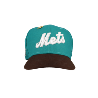 New York Mets Turquoise 50th Anniversary Side Patch 59Fifty Fitted Hat