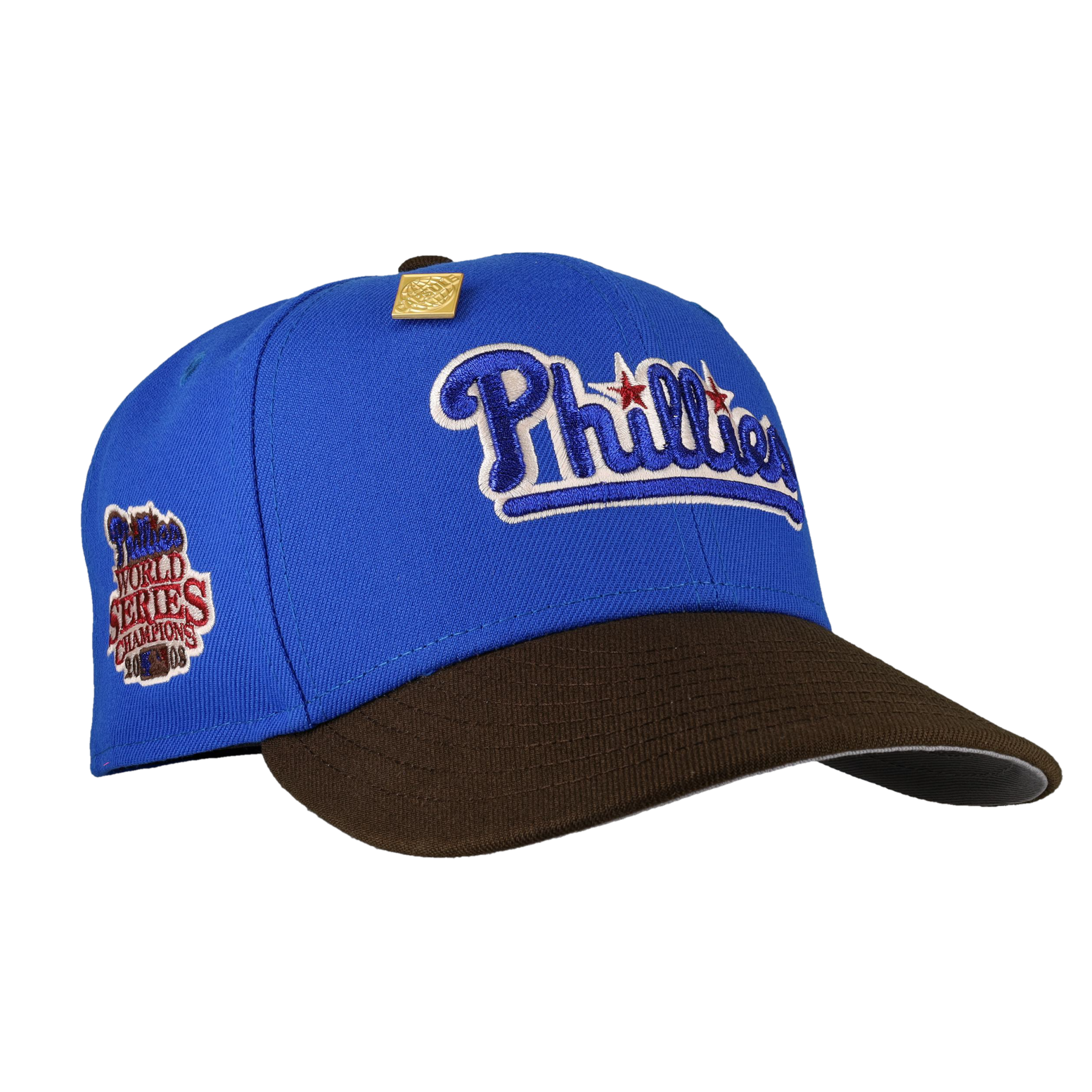 Philadelphia Phillies Blue Nitro Reimagined 2008 World Champs Fitted Hat
