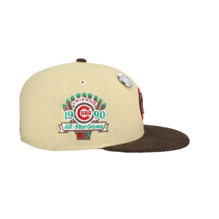 Chicago Cubs Vegas Gold 2.0 Collection 1990 All Star Game Fitted Hat