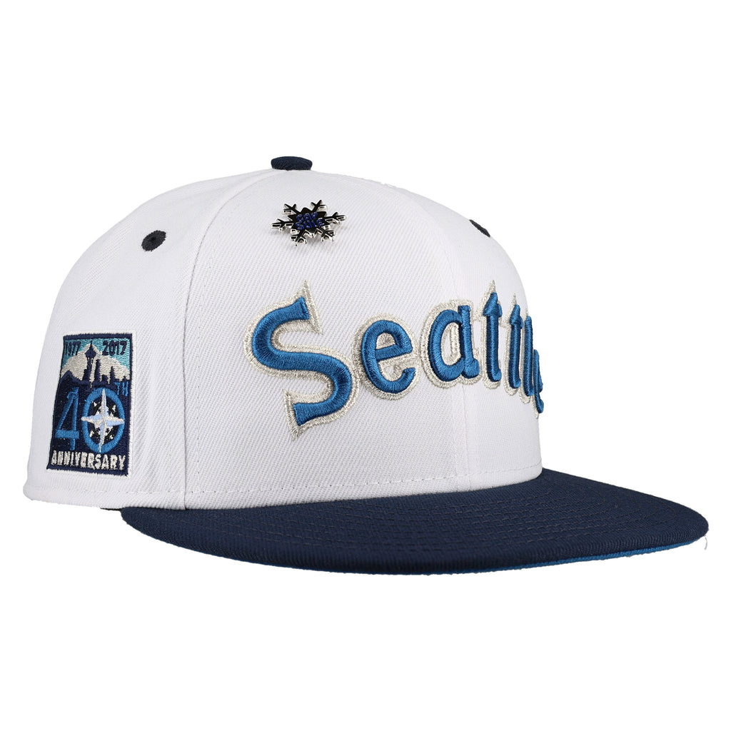Seattle Mariners Winter Ice Collection 40th Anniversary 59Ffity Fitted