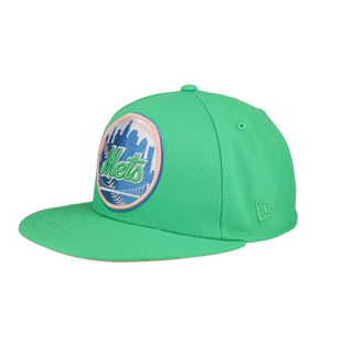New York Mets Capsule Apple Shea Stadium Fitted Hat