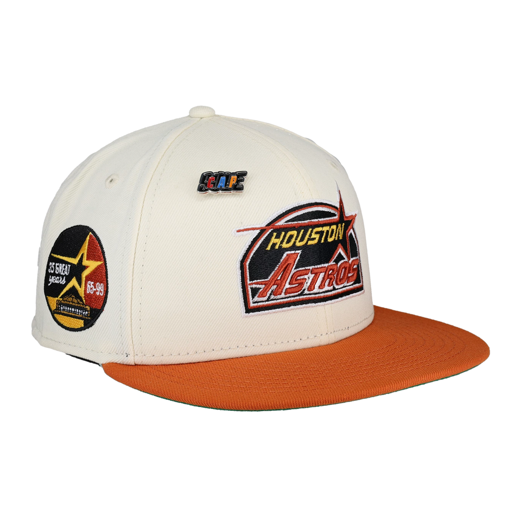 Houston Astros Colors in Cream 2.0 Collection 35 Years Fitted Hat 7 3/8