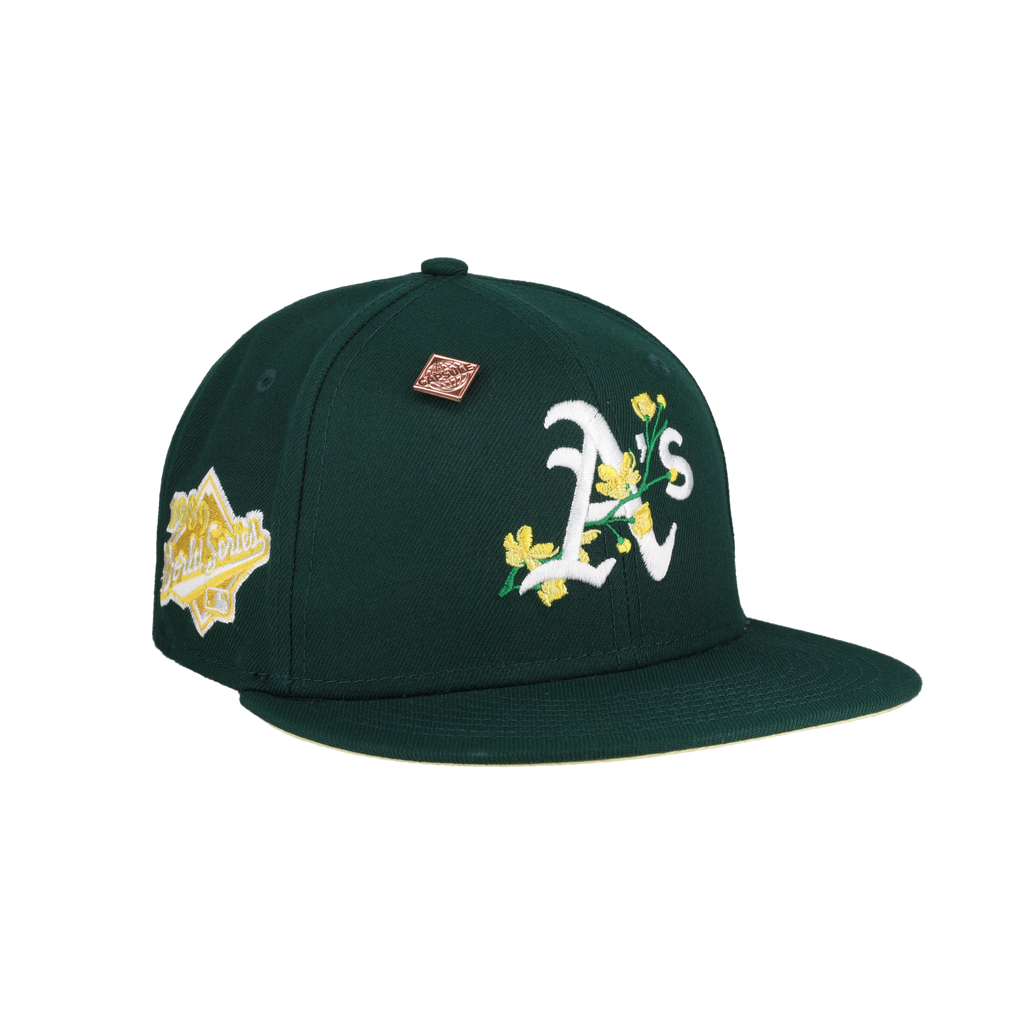 San Diego Padres LOGO BLOOM SIDE-PATCH Brown-Yellow Fitted Hat