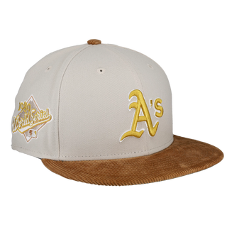 Oakland Athletics 1989 World Series Corduroy Visor New Era 59Fifty Fitted Hat