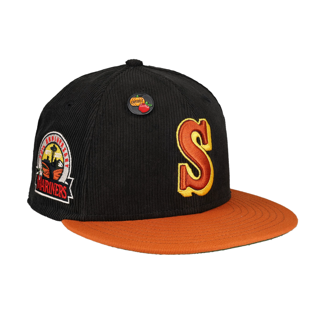 Seattle Mariners Corduroy 30th Anniversary Fitted Hat CapsuleHats