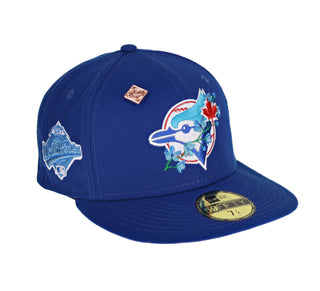 Toronto Blue Jays Side Patch Bloom 1993 World Series Patch Fitted Hat