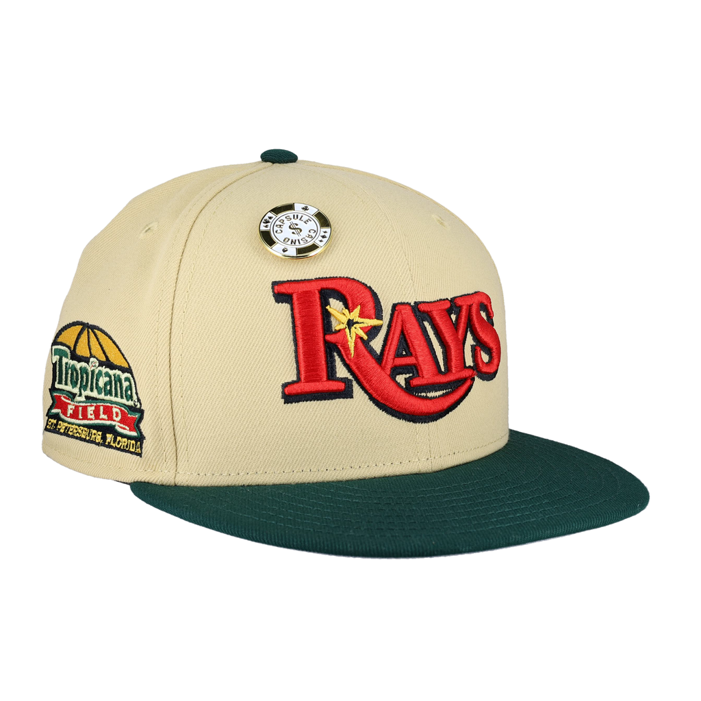 New Era Tampa Bay Rays Fitted Grey Bottom Red Black (10 Seasons  Embroidery)