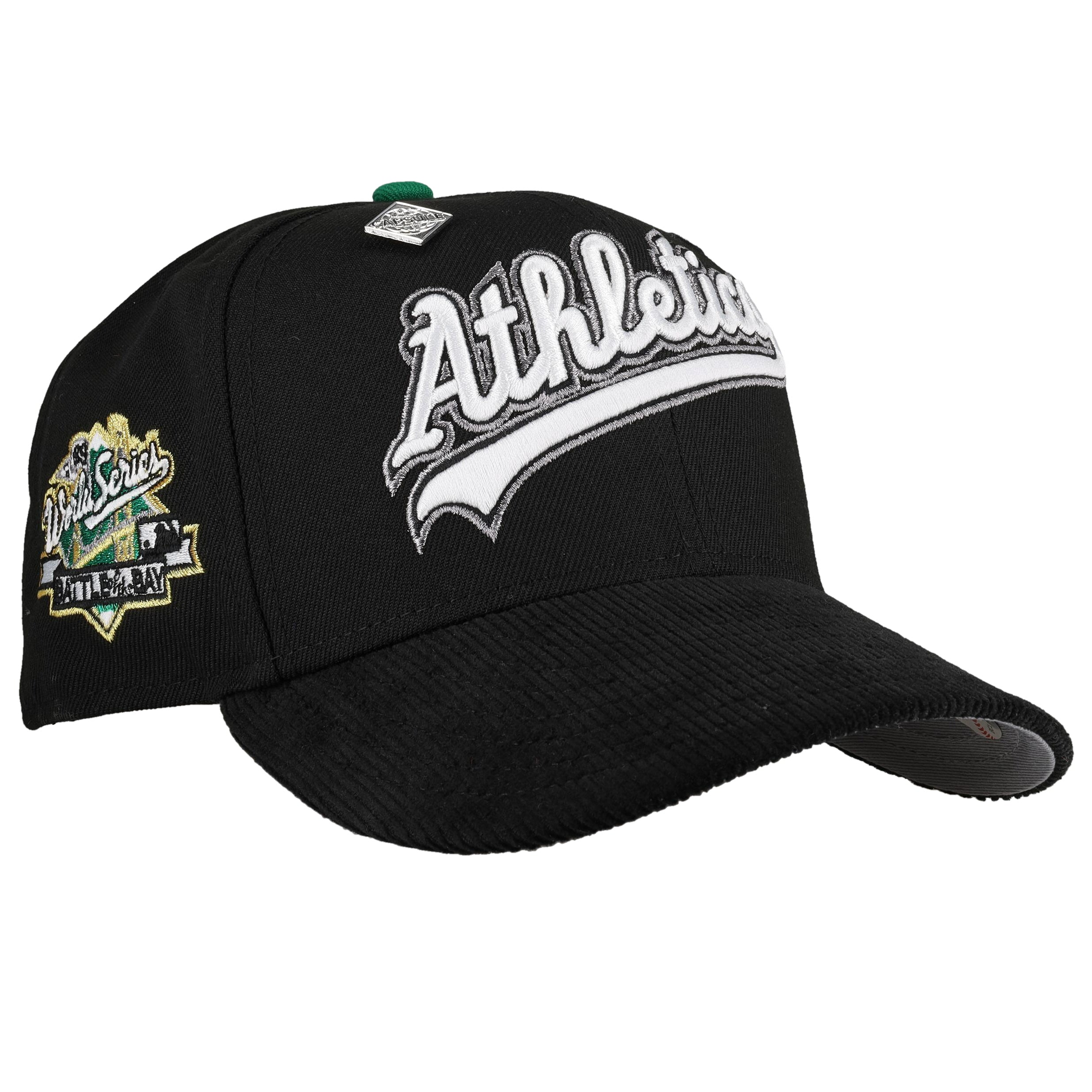 Oakland Athletics 1989 World Series Black Corduroy Metallic 59Fifty Fitted Hat