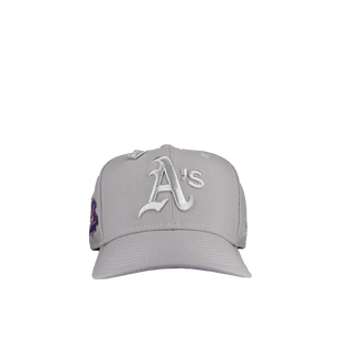 Oakland Athletics 1989 World Series Lavender Grey Metallic 59Fifty Fitted Hat