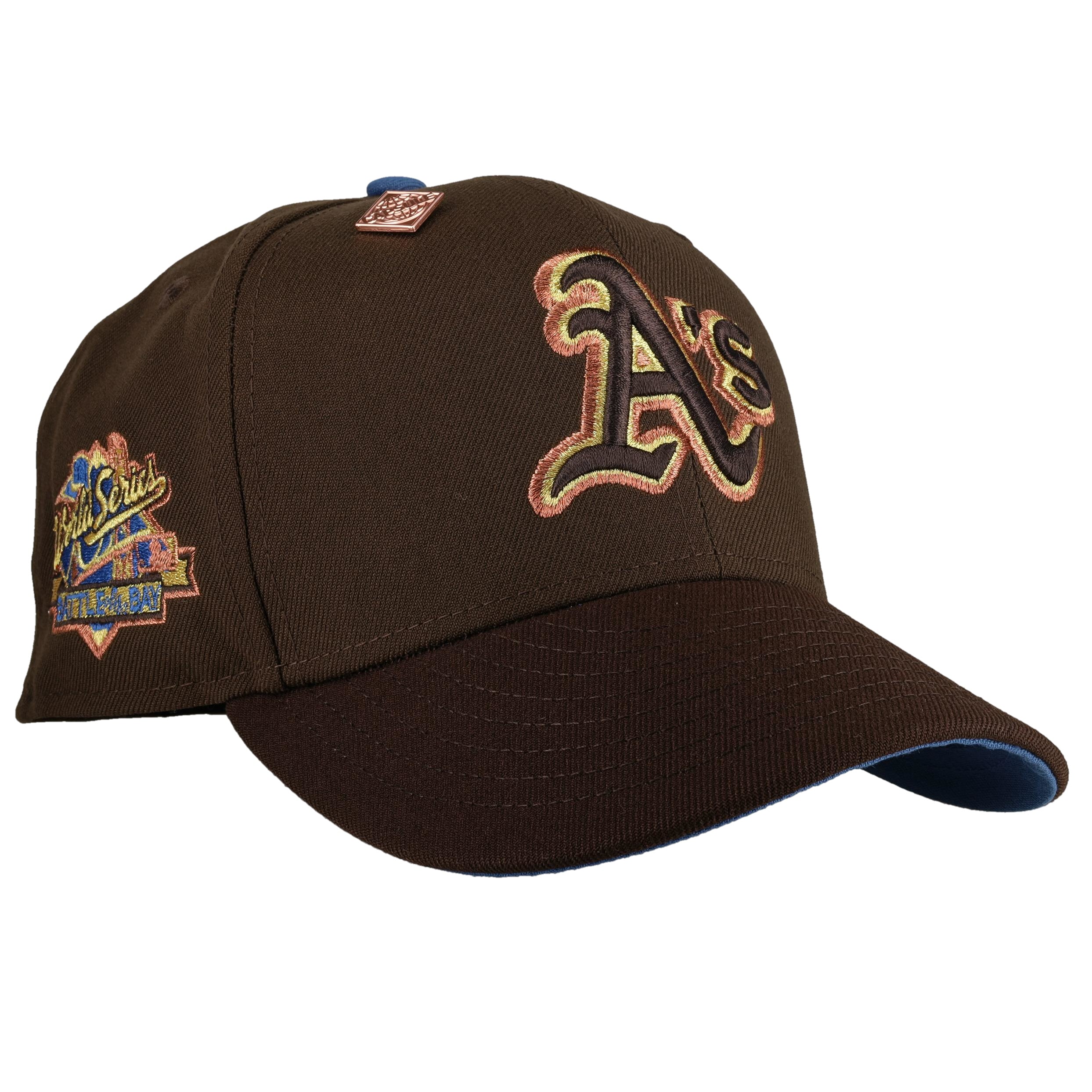 Oakland Athletics 1989 World Series Walnut Copper Metallic 59Fifty
