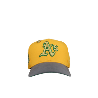 Oakland Athletics 1989 World Series Yellow Green Metallic 59Fifty Fitted Hat
