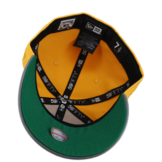 Oakland Athletics 1989 World Series Yellow Green Metallic 59Fifty Fitted Hat