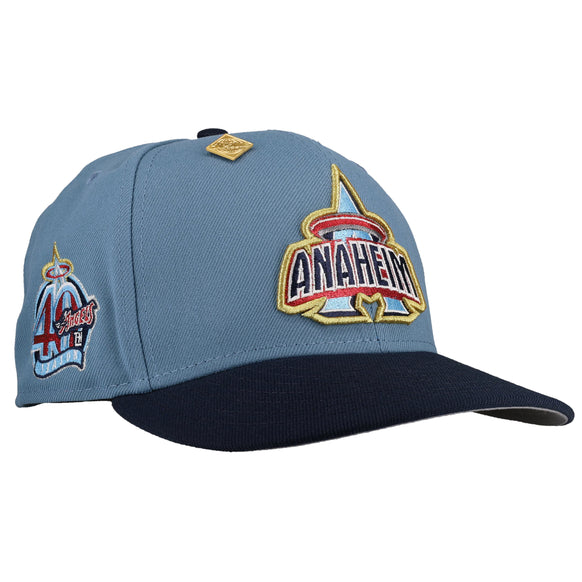 Anaheim Angels Halo 40th Anny Blue/Navy Metallic 59Fifty Fitted Hat