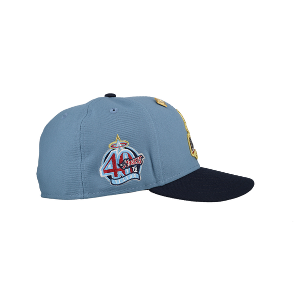 Anaheim Angels Halo 40th Anny Blue/Navy Metallic 59Fifty Fitted Hat