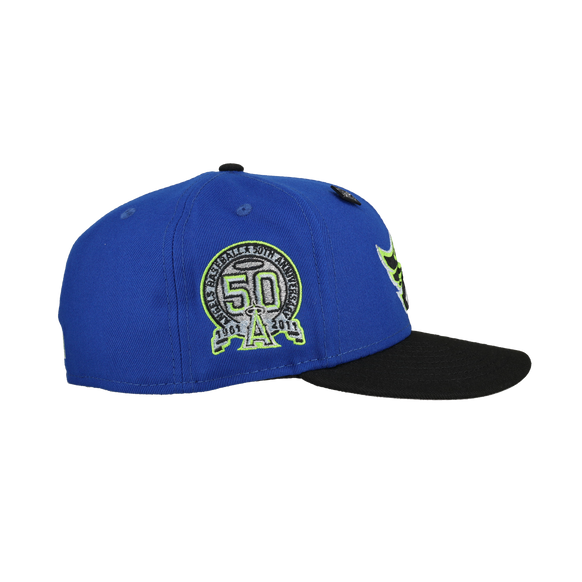 Anaheim Angels 50th Season Metallic Lime 59Fifty Fitted Hat