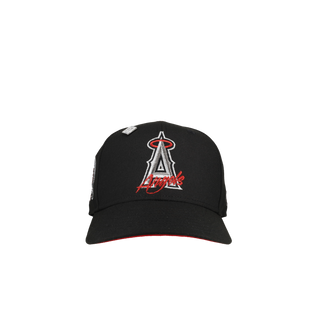 Anaheim Angels 50th Anniversary Black/Red Silver Metallics 59Fifty Fitted Hat