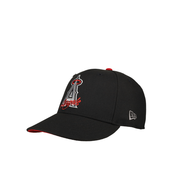Anaheim Angels 50th Anniversary Black/Red Silver Metallics 59Fifty Fitted Hat