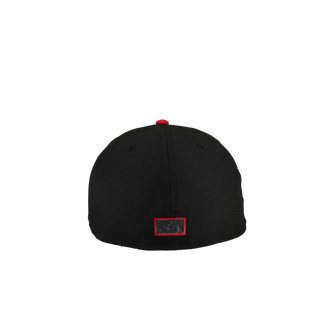 Anaheim Angels 50th Season Metallic Outline Blackout 59Fifty Fitted Hat [RESTOCK], alternate view