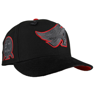 Anaheim Angels 50th Season Metallic Outline Blackout 59Fifty Fitted Hat [RESTOCK], front view