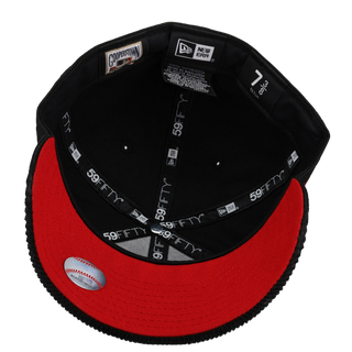 Anaheim Angels 50th Season Metallic Outline Blackout 59Fifty Fitted Hat [RESTOCK], undervisor detail