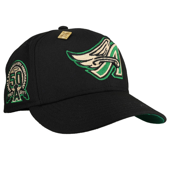 Anaheim Angels 50th Anniversary Colors In Cream 59Fifty Fitted Hat