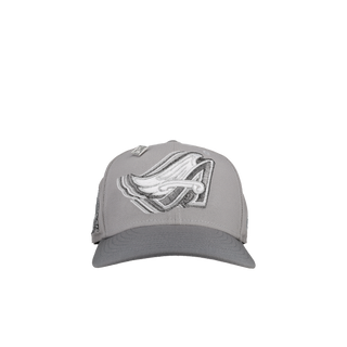 Anaheim Angels 50th Anniversary Cool Grey Metallic 59Fifty Fitted Hat, back view