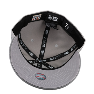 Anaheim Angels 50th Anniversary Cool Grey Metallic 59Fifty Fitted Hat, undervisor detail