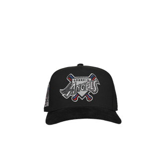Anaheim Angels 50th Season Metallic 9Fifty A Frame Snapback Hat (Corduroy Visor)