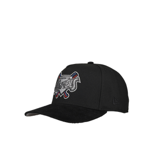 Anaheim Angels 50th Season Metallic 9Fifty A Frame Snapback Hat (Corduroy Visor)