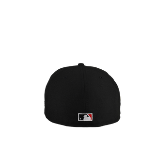 Anaheim Angels 50th Anniversary Gold Black/Red Metallic 59Fifty Fitted Hat
