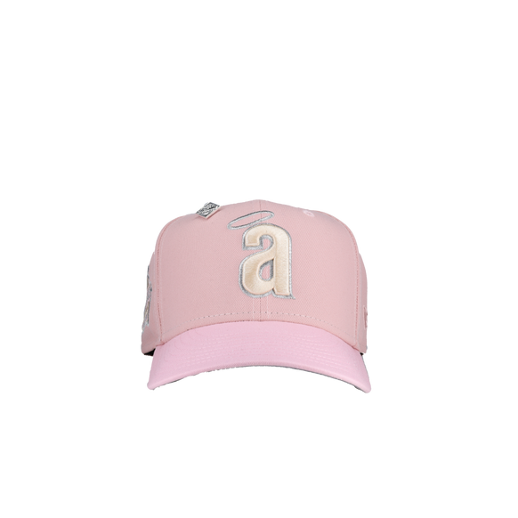 Anaheim Angels 40th Season Two Tone Pink Metallic 59Fifty Fitted Hat (RESTOCK)