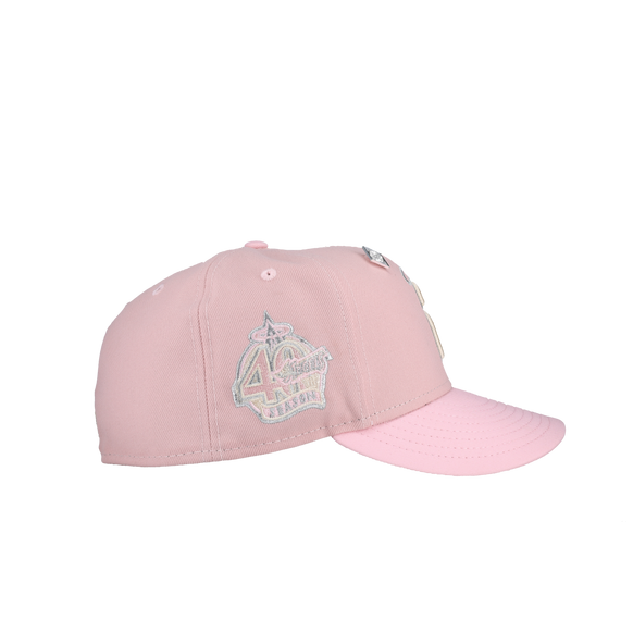 Anaheim Angels 40th Season Two Tone Pink Metallic 59Fifty Fitted Hat (RESTOCK)