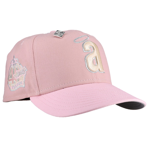 Anaheim Angels 40th Season Two Tone Pink Metallic 59Fifty Fitted Hat (RESTOCK)