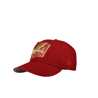 Anaheim Angels 50th Anniversary Red Gold Metallic 59Fifty Fitted Hat
