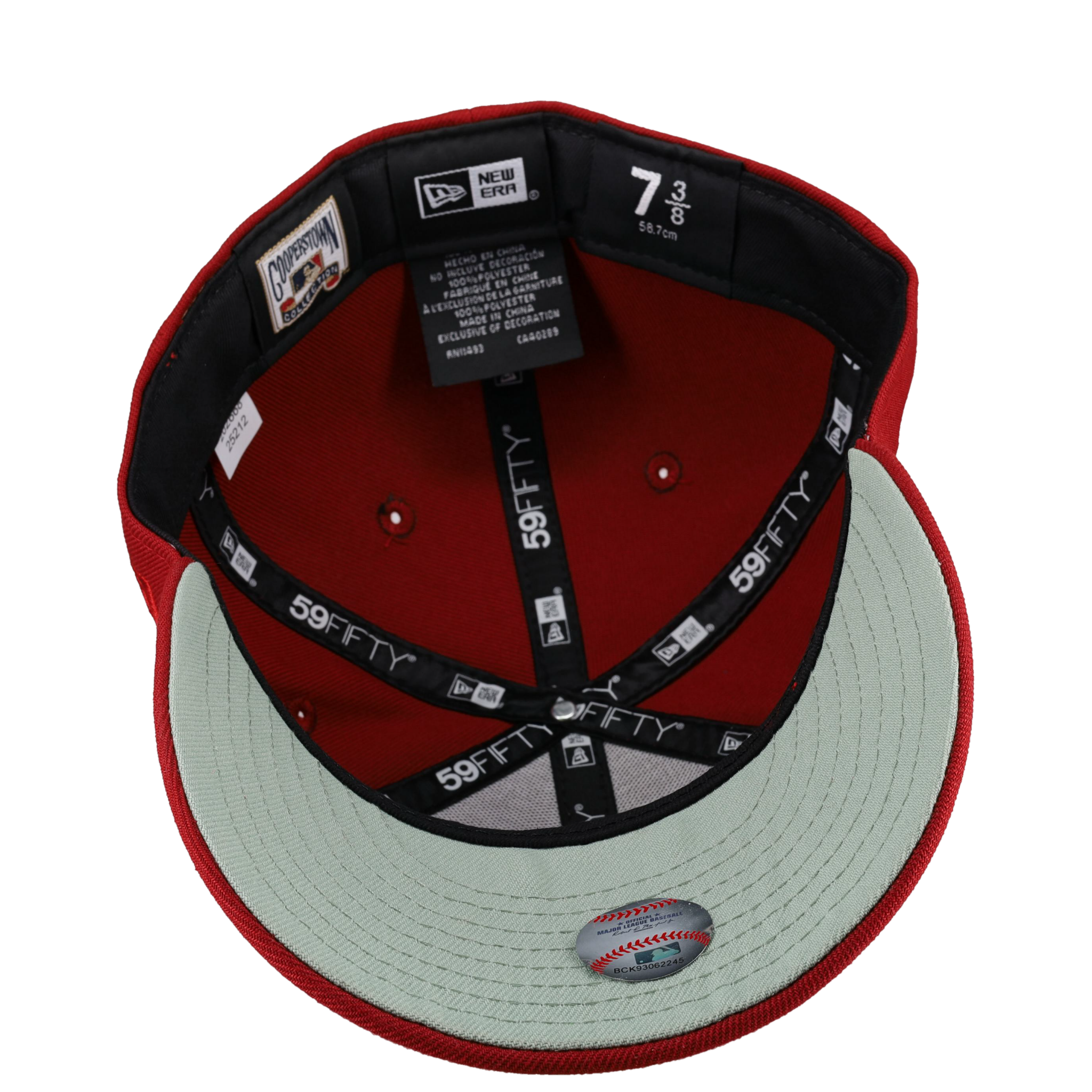 Anaheim Angels 50th Anniversary Red Gold Metallic 59Fifty Fitted Hat