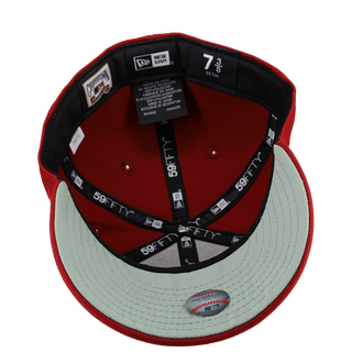 Anaheim Angels 50th Anniversary Red Gold Metallic 59Fifty Fitted Hat